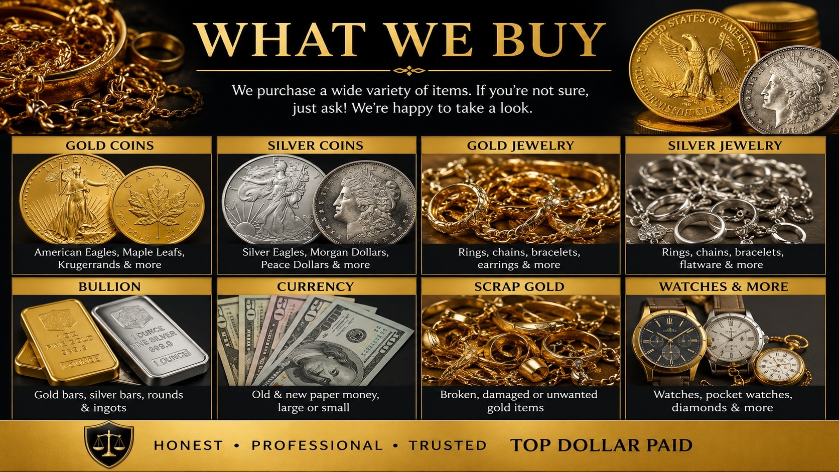 What We Buy image for Lawton Coin and Jewelry